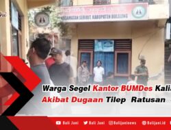 Warga Segel BUMDes Desa Kalianget, Diduga Oknum Pengurus Tilep Ratusan Juta Rupiah