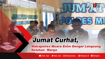 Jumat Curhat, Wakapolres Muara Enim Dengar Langsung Keluhan Warga