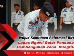 Wujud Komitmen Reformasi Birokrasi, Lapas Ngawi Gelar Pencanangan Pembangunan Zona Integritas