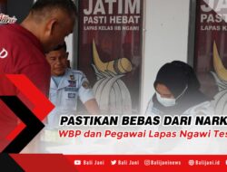 Pastikan Bebas dari Narkoba, WBP dan Pegawai Lapas Ngawi Tes Urine