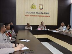 Tingkatkan Kemampuan Personil Polres Muara Enim , Gelar Pelatihan Bidang Pelayanan Dan Operator Sosial Media