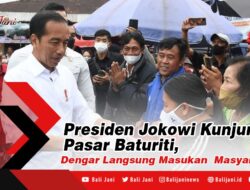 Presiden Jokowi Kunjungi Pasar Baturiti, Dengar Langsung Masukan Masyarakat