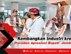Kembangkan Industri kreatif, Presiden Apresiasi Bupati Jembrana