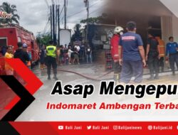 Asap Mengepul, Indomaret Ambengan Terbakar