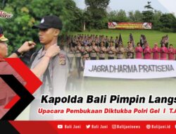 Kapolda Bali Pimpin Langsung Upacara Pembukaan Diktukba Polri Gel I T.A. 2023