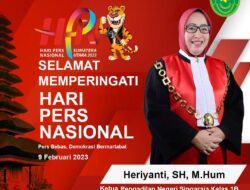 Ucapan Hari Pers Nasional 2023 dari Ketua Pengadilan Negeri Singaraja Kelas 1B