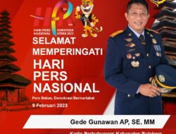 Kadis Perhubungan Buleleng Mengucapkan Selamat Hari Pers Nasional 2023