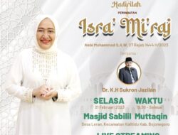 Peringati Isra’ Mi’raj Nabi Muhammad SAW, Pemkab Bojonegoro Akan Gelar Pengajian