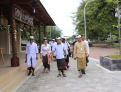 Hadiri Pemelaspas Plaza Kuliner Goa Lawah, Bupati Suwirta : Calon Pedagang Tertib Berjualan