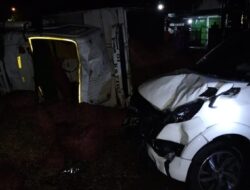 Jalan Berlubang Memakan Korban, Truck Tabrak Rush Di Celukan Bawang