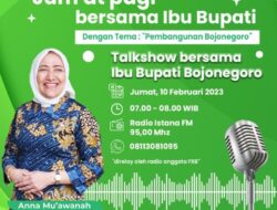 Bupati Bojonegoro Talkshow di Radio, Menjawab Pertanyaan Warga Seputar Pembangunan