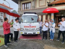 Bupati Bangli Terima Bantuan CSR 1 Unit Mobil Ambulance Dari Agung Auto Mall Toyota