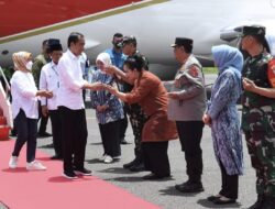 Presiden Jokowi Tinjau Posko Pengungsi Korban Kebakaran TBBM Pertamina Plumpang