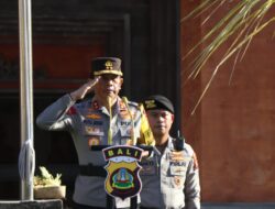 Kapolda Bali Pimpin Serah Terima Jabatan di Halaman Depan Mapolda Bali