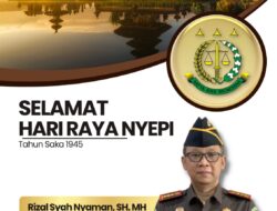 Kejari Buleleng Mengucapkan Selamat Hari Raya Nyepi Tahun Caka 1945