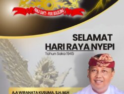 Manggala Utama Puri Buleleng Mengucapkan Selamat Hari Raya Nyepi Tahun Caka 1945