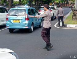 Hari Ngembak Geni Polres Bandara Antisifasi Kepadatan Arus Lalin Dari dan Menuju Bandara Ngurah Rai