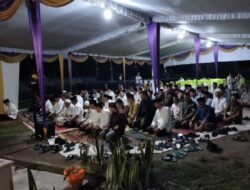 Sambut Semarak Ramadhan 1444 H, Kapolsek Rendy Novriady Turut Dampingi Bupati Muara Enim Safari Ramadhan