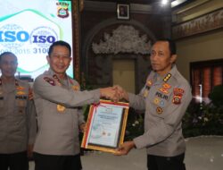 Satker Itwasda Dan Ditreskrium Polda Bali Raih Prestasi Sertifikat ISO 9001:2015 & ISO 31000:2018