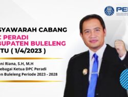 Doni Riana Terpilih Sebagai Ketua DPC Peradi Buleleng Periode 2023 – 2028