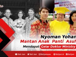 Nyoman Yohanes Mantan Anak Panti Asuhan Mendapat Gelar Doktor Ministry