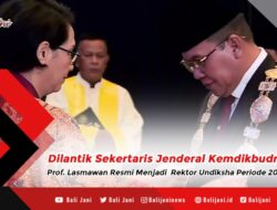 Dilantik Sekertaris Jenderal Kemdikbudristek, Prof. Lasmawan Resmi Menjadi Rektor Undiksha Periode 2023-2027