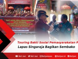 Touring Bakti Sosial Pemasyarakatan Peduli, Lapas Singaraja Bagikan Sembako