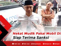 Nekat Mudik Pakai Mobil Dinas Siap Terima Sanksi