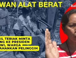 Lawan Alat Berat, Sambil Teriak Minta Tolong ke Presiden Jokowi, Warga Pertahankan Pelinggih