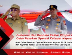 Gubernur dan Kapolda Kalbar Pimpin Apel Gelar Pasukan Operasi Ketupat Kapuas 2023