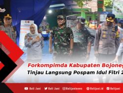 Forkompimda Kabupaten Bojonegoro Tinjau Langsung Pospam Idul Fitri 2023