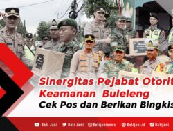 Sinergitas Pejabat Otoritas Keamanan Buleleng Cek Pos dan Berikan Bingkisan