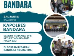 Kapolres Bandara Sambut Tim Penilai Ops Ketupat Agung-2023 Polda Bali di Pospam Lebaran Bandara Ngurah Rai