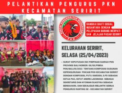 Pelantikan Pengurus PKN Kecamatan Seririt dan di Rangkai Bakti Sosial Nusantara dengan Pelepasan Burung Merpati dan Jelajah Pasar Seririt