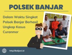 Dalam Waktu Singkat Polsek Banjar Berhasil Ungkap Kasus Curanmor