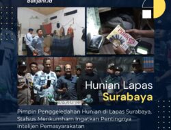 Pimpin Penggeledahan Hunian di Lapas Surabaya, Stafsus Menkumham Ingatkan Pentingnya Intelijen Pemasyarakatan