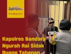 Kapolres Bandara Ngurah Rai Sidak Ruang Tahanan