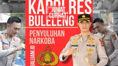 Jumat Curhat Kapolres Buleleng Berikan Penyuluhan Narkoba terhadap Generasi Muda dan Sipandu Beradat di Desa Jinengdalem