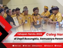 Tahapan Pemilu 2024: Caleg Hanura di Dapil Busungbiu, Semuanya Perempuan