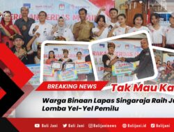 Tak Mau Kalah, Warga Binaan Lapas Singaraja Raih Juara II Lomba Yel-Yel Pemilu