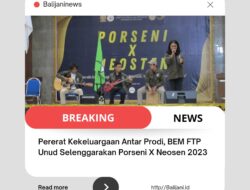 Pererat Kekeluargaan Antar Prodi, BEM FTP Unud Selenggarakan Porseni X Neosen 2023