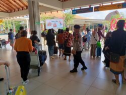 Giat Patroli Polres Bandara Ngurah Rai Pantau Areal Bandara