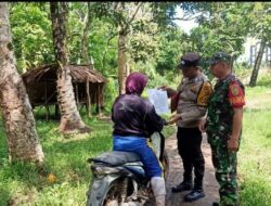 Peran Aktif Koramil 404 – 04 / Gunung Megang Dan Bhabinkamtibmas Polsek Gunung Megang