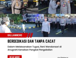 Berdedikasi dan Tanpa Cacat dalam Melaksanakan Tugas, Reni Wendansari di Anugrahi Kenaikan Pangkat Pengabdian