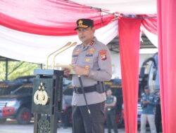 Kapolda Kalbar Pimpin Apel Gelar Pasukan Operasi Bina Karuna Kapuas Tahap II Tahun 2023