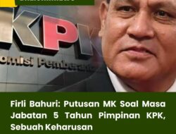 Firli Bahuri: Putusan MK Soal Masa Jabatan 5 Tahun Pimpinan KPK, Sebuah Keharusan