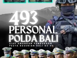 493 Personel Polda Bali Siap Amankan Pembukaan Pesta Kesenian Bali Ke-45