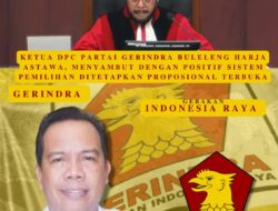 Ketua DPC Partai Gerindra Buleleng Harja Astawa, Menyambut Dengan Positif Sistem Pemilihan Ditetapkan Proposional Terbuka