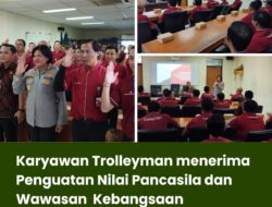 Karyawan Trolleyman menerima  Penguatan Nilai Pancasila dan Wawasan Kebangsaan