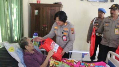 Polres Bandara Ngurah Rai Laksanakan Giat Anjangsana dan Bhakti Kesehatan Rangkaian Hari Bhayangkara ke-77